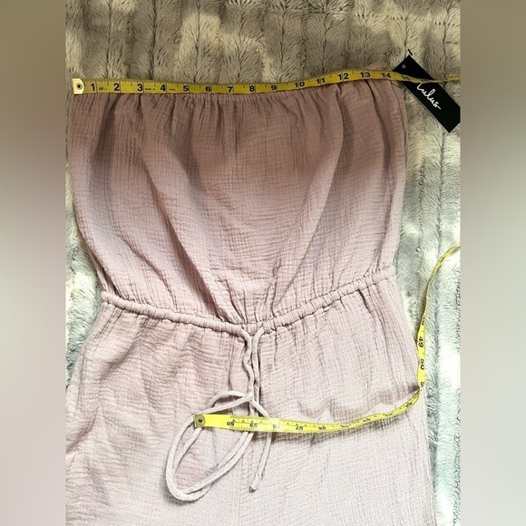 Thanks a Yacht Dusty Lavender Strapless Jumpsuit Size Medium - Picture 4 of 7